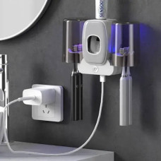 Тримач настінний для зубних щіток +2 чашки TOOTHBRUSH HOLDER Білий
