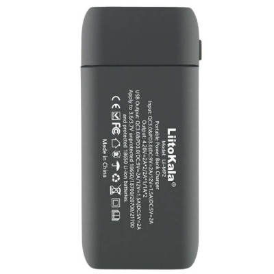 Зарядний пристрій + POWER BANK на 2 акумулятори 18650/21700 з функцією швидкого заряджання LiitoKala Lii-MP2