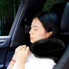 Подушка підголовник масажна Neck Massage Cushion Чорна