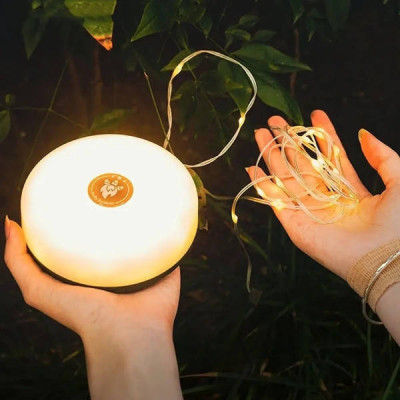 Ліхтар кемпінговий акумуляторний з гірляндою 20м 200Led KXK-828-1
