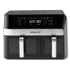 Аерофрітюрниця мультипіч двокамерна 7+4л 2800Вт SOKANY SK-10034