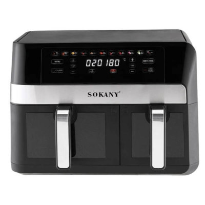 Аерофрітюрниця мультипіч двокамерна 7+4л 2800Вт SOKANY SK-10034