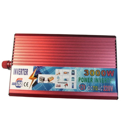 Перетворювач напруги інвертер 12-220V 3000Вт Power DC to AC