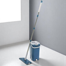 Комплект для прибирання відро 6л і швабра ледарка MOP 502 Синій