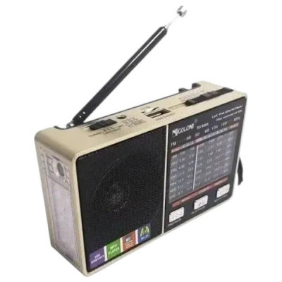 Радіоприймач акумуляторний з Bluetooth-з'єднанням MP3, USB GOLON RX8866 Сірий