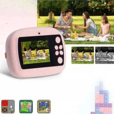 Дитячий фотоапарат моментального друку DIY Instant Рожевий