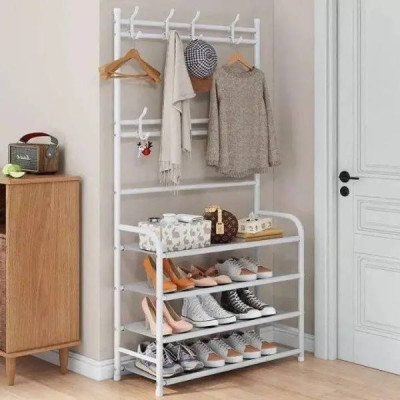 Вішалка для одягу New simple floor clothes rack 60х29.5х151см Біла