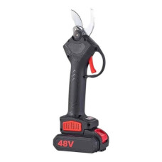 Секатор акумуляторний з 2 акумуляторами 48V у валізі Lithium Scissors Чорний з червоним