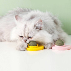 Кулька з котячою м'ятою на липучці Каченя Pet toy LY-757 Жовта