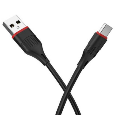 Кабель для зарядного пристрою 1м Type-C BOROFONE BX17-TypeC Чорний
