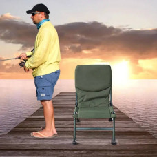 Стілець розкладний туристичний рибальський Fishing bench Темно-зелений
