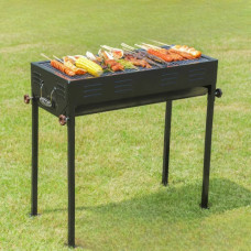 Мангал складаний 30*66*60см +решітка, деко, щипці BARBECUE CA-03-1 Чорний