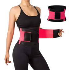 Пояс для схуднення Hot Shapers Belt Power Чорний з рожевим р-р S