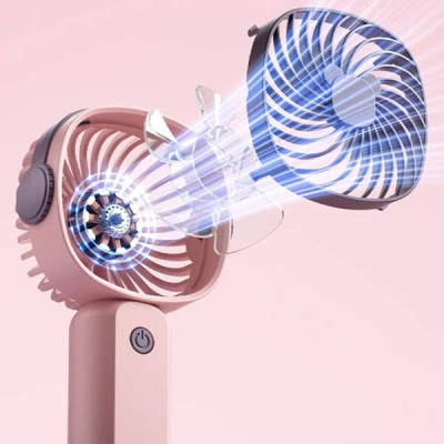 Вентилятор настільний міні ручний акумуляторний USB Handheld fan AND LY-838 KLW-F8