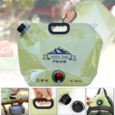 Ємність для води складана багаторазова з ручкою та краном 8л water bag AND-1 Олива