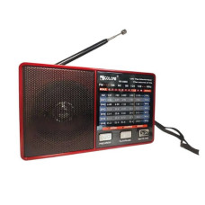 Акумуляторний радіоприймач з Bluetooth-з'єднанням MP3, USB GOLON RX8866 Червоний