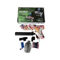 Пістолет з орбізами заряджання USB Water gun WH74 Червоний з синім