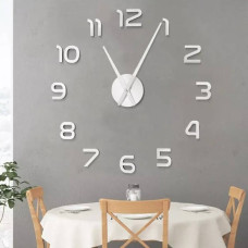Настінні годинники Зроби сам 90см 3D ZH00210 Срібло