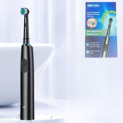 Зубна щітка автоматична з акумулятором DEEP CLEAN Чорна