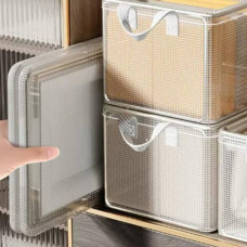 Органайзер для одягу із сітки Storage basket 50*32*30см AND XL-979 Білий
