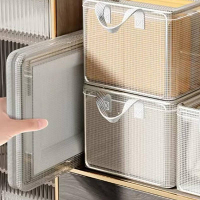 Органайзер для одягу із сітки Storage basket 50*32*30см AND XL-979 Білий