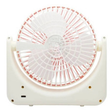 Вентилятор настільний USB FAN S13 похилий Білий з рожевим