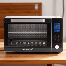 Духовка електрична з конвекцією на 50л 1700Вт Sokany SK-10011 Чорна