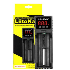 Зарядний пристрій універсальний для 18650, 26650, АА, ААА Li-Ion, LiFePO4, NiCd/NiMH LiitoKala Lii-S1 Чорне