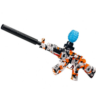 Автомат з орбізами, заряджання USB Water gun WH10-2 Графіті Помаранчевий