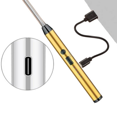 Запальничка електрична гнучка з акумулятором ARC BBQ LIGHTER Золота
