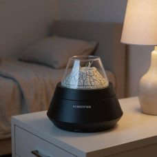 Зволожувач з підсвічуванням Вулкан круглий humidifier AND 1-55 Чорний