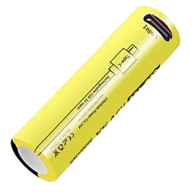 Акумулятор Li-ion LiitoKala USB-T36 AA (4500) 2400mah Type-c Жовтий