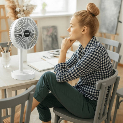 Вентилятор настільний складаний wimpex WX 6505 Білий