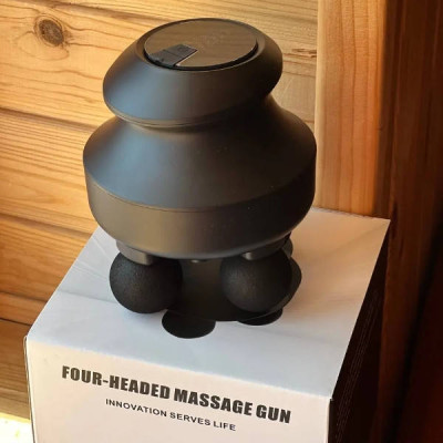 Акумуляторний масажер для голови з 4 масажними головками massage instrument AND LY-883 Чорний