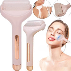 Роллер охолоджуючий для догляду за обличчям та самомасажу Flbwles Ice roller Рожевий