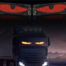 Гнучка LED-панель із запрограмованою анімацією Оченята 2064 LED 34,711 см з пультом APP Matrix Panel Fullcolor