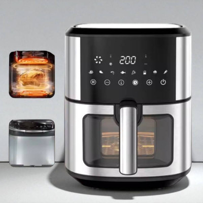 Аерофритюрниця 8,5л 1800Вт Sokany SK-10042 Чорна з сірим