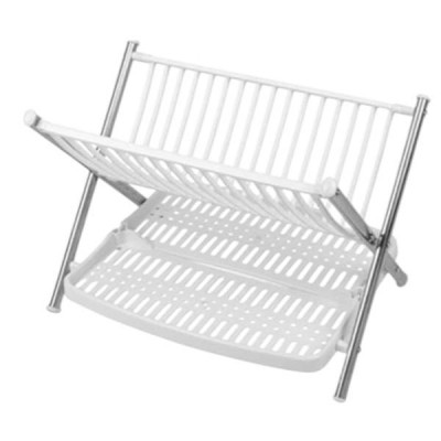 Сушарка для посуду двоярусна пластикова Multifunctional Folding Kitchen Rack Біла