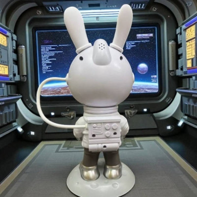 Нічник зоряне небо із пультом Заєць Moon Bunny Білий Нічник зоряне небо із пультом