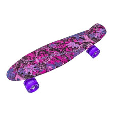 Пенні борд з колесами, що світяться PU Penny Board Рожевий ліс
