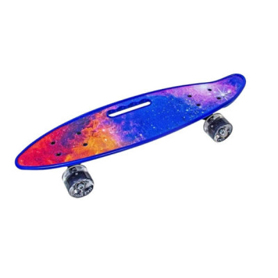 Пенні борд із колесами, що світяться PU Penny Board Scale Sports Universe Синя галактика