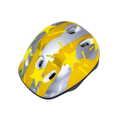 Шолом дитячий захисний з регулюванням розміру Yellow Stars Жовтий