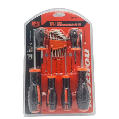 Набір викруток та багатогранників 14в1 SScrewdriver set 446 AND
