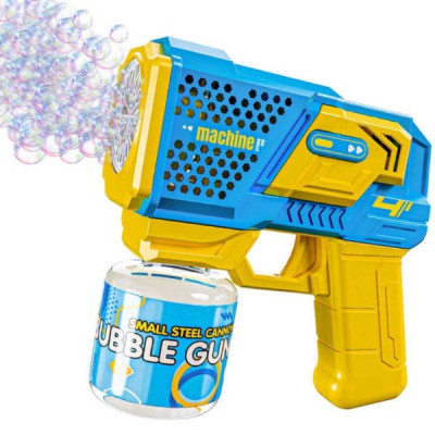 Пістолет акумуляторний генератор мильних бульбашок Bubble Gun Синій