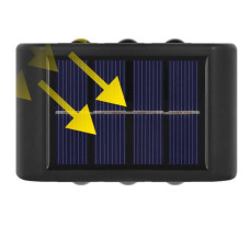 Світильник садовий фасадний на сонячній батареї 6 LED