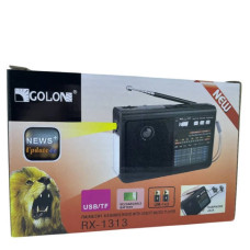 Радіоприймач акумуляторний USB Flash, SD card GOLON RX1313 UAR Червоний