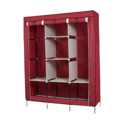 Шафа для одягу тканинна Multifunctional Storage Wardrobe Червона
