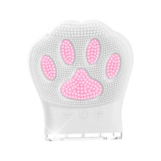 Щітка вібраційна для обличчя Акумуляторна Лапка paw washer Біла
