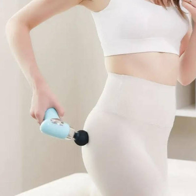 Масажер ударний Fascial Gun Compact Power Massager CY-009 Блакитний