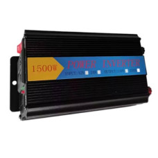 Інвертор перетворювач напруги POWER INWERTER 1500W Чорний